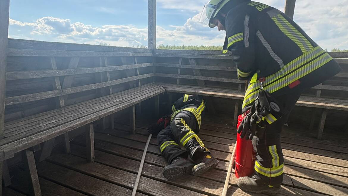 Entstehungsbrand auf dem Federseesteg